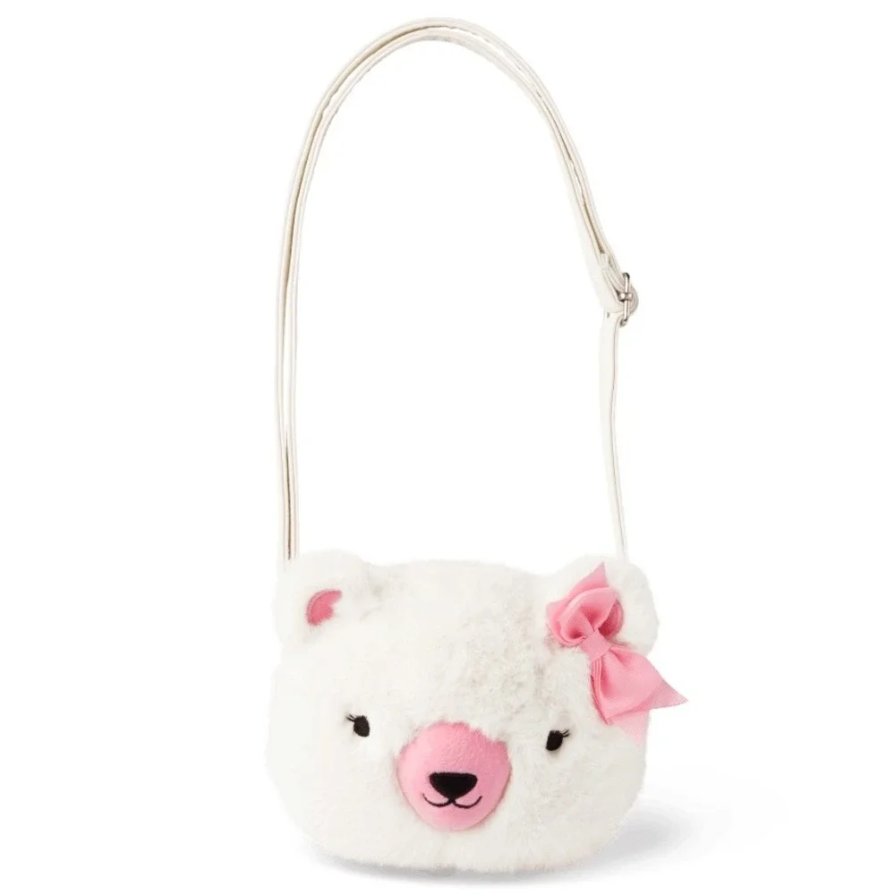Gymboree Bear Hugs Plush Polar Bear‎ Crossbody Little Girl's Purse